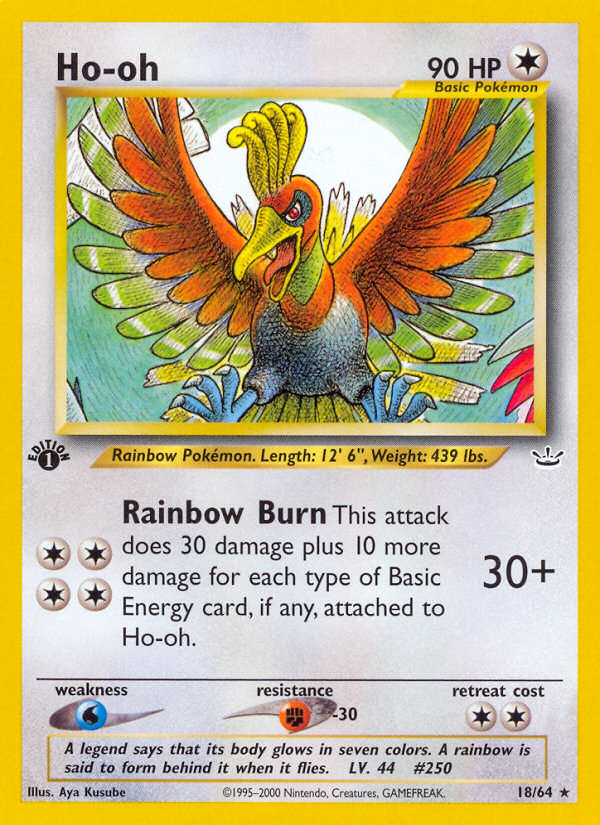 Ho-oh (18/64) [Neo Revelation 1st Edition] Pokémon