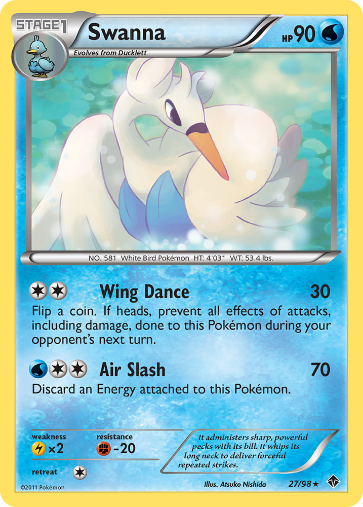 Swanna (27/98) [Black & White: Emerging Powers] Pokémon
