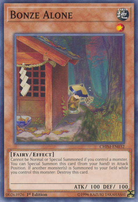 Bonze Alone [CHIM-EN032] Common Yu-Gi-Oh!