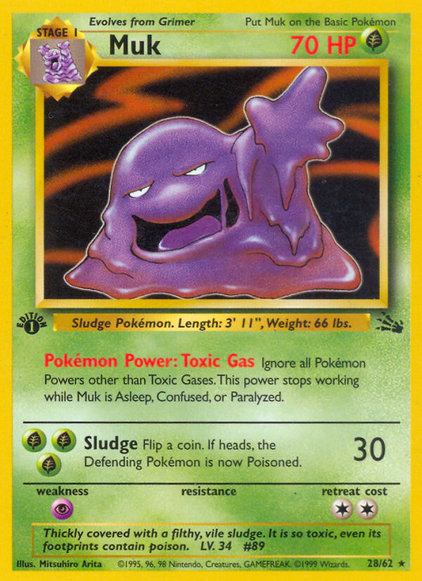 Muk (28/62) [Fossil 1st Edition] Pokémon