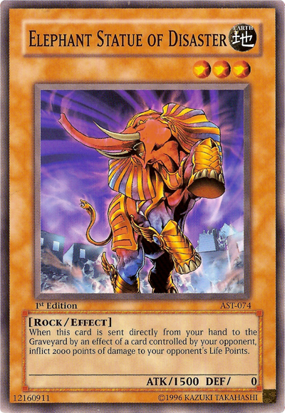 Elephant Statue of Disaster [AST-074] Common Yu-Gi-Oh!