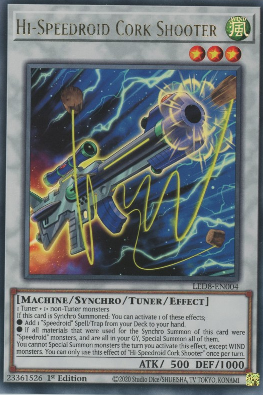 Hi-Speedroid Cork Shooter [LED8-EN004] Ultra Rare Yu-Gi-Oh!