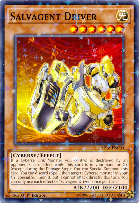 Salvagent Driver [SP18-EN004] Starfoil Rare Yu-Gi-Oh!