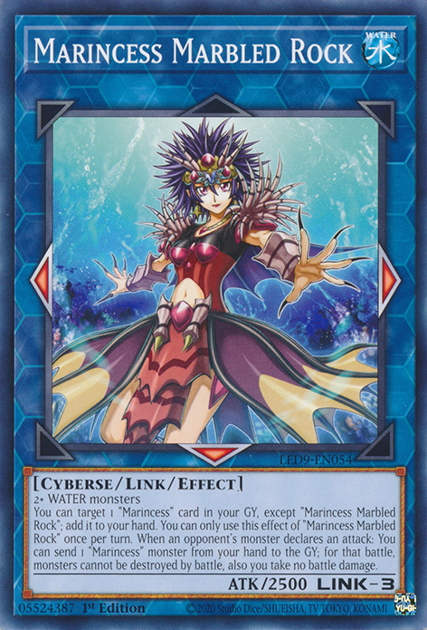 Marincess Marbled Rock [LED9-EN054] Common Yu-Gi-Oh!
