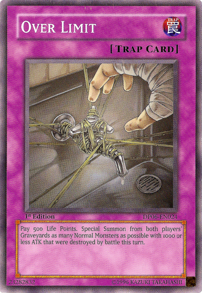 Over Limit [DP06-EN024] Common Yu-Gi-Oh!