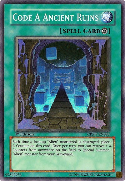 Code A Ancient Ruins [CRMS-EN088] Super Rare Yu-Gi-Oh!