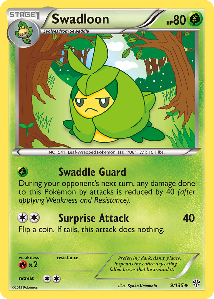 Swadloon (9/135) [Black & White: Plasma Storm] Pokémon