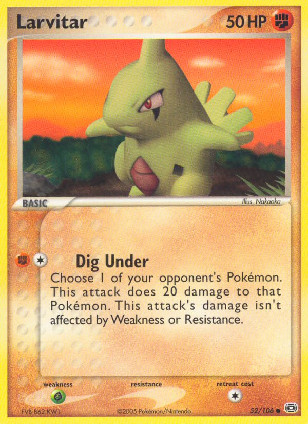 Larvitar (52/106) [EX: Emerald] Pokémon