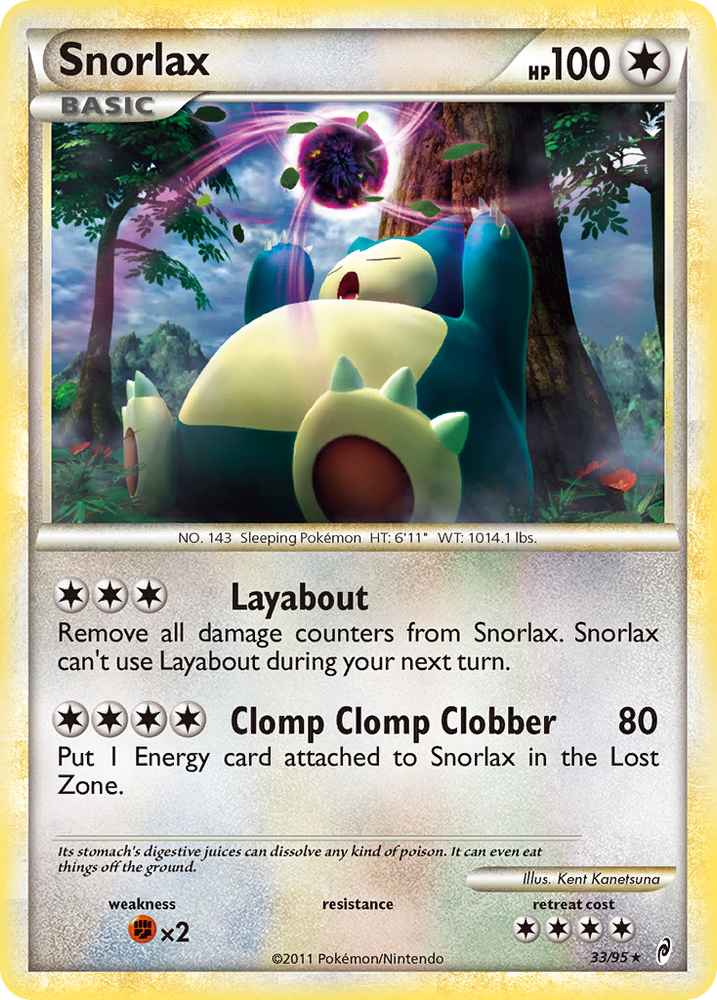 Snorlax (33/95) [HeartGold & SoulSilver: Call of Legends] Pokémon