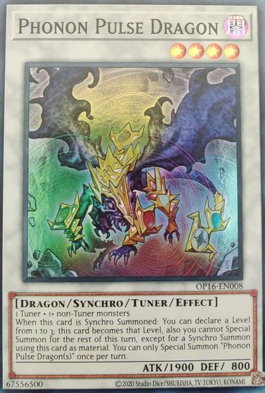 Phonon Pulse Dragon [OP16-EN008] Super Rare Yu-Gi-Oh!
