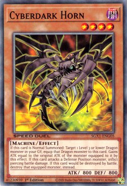 Cyberdark Horn [SGX1-ENG05] Common Yu-Gi-Oh!
