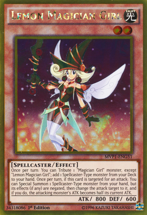 Lemon Magician Girl [MVP1-ENG51] Gold Rare Yu-Gi-Oh!