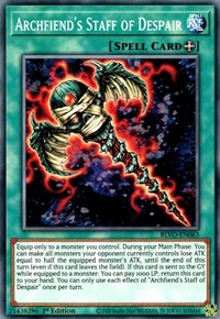 Archfiend's Staff of Despair [BLVO-EN063] Common Yu-Gi-Oh!