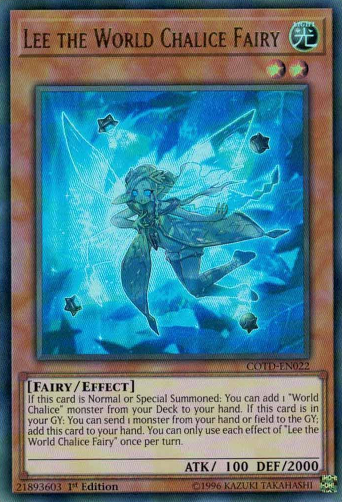Lee the World Chalice Fairy [COTD-EN022] Ultra Rare Yu-Gi-Oh!
