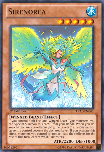 Sirenorca [LVAL-EN041] Common Yu-Gi-Oh!