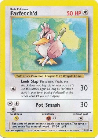 Farfetch'd (27/102) [Base Set Unlimited] Pokémon