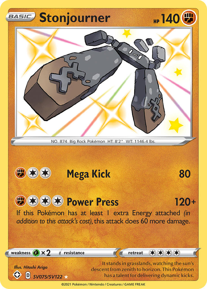 Stonjourner (SV075/SV122) [Sword & Shield: Shining Fates] Pokémon