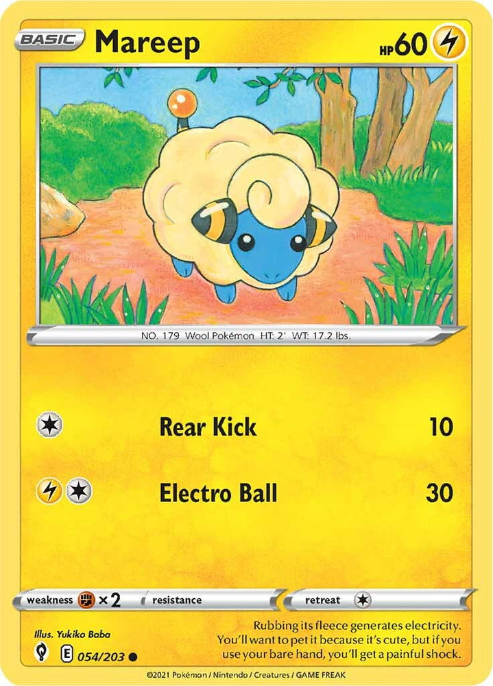 Mareep (054/203) [Sword & Shield: Evolving Skies] Pokémon
