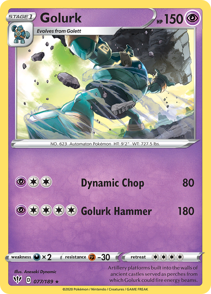 Golurk (077/189) [Sword & Shield: Darkness Ablaze] Pokémon