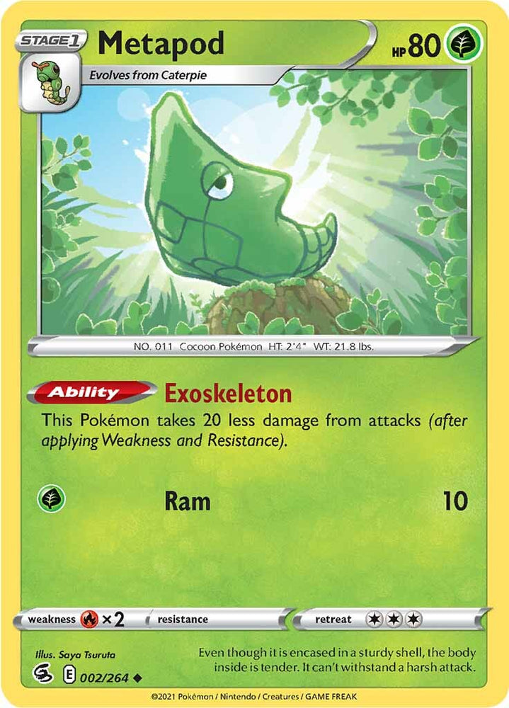 Metapod (002/264) [Sword & Shield: Fusion Strike] Pokémon
