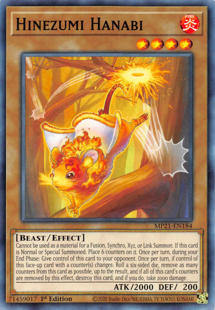Hinezumi Hanabi [MP21-EN184] Common Yu-Gi-Oh!