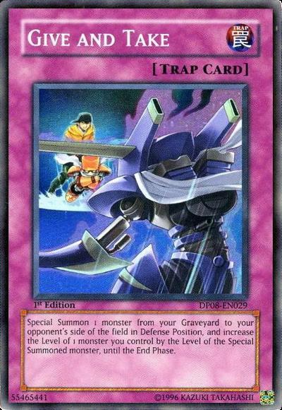 Give and Take [DP08-EN029] Super Rare Yu-Gi-Oh!