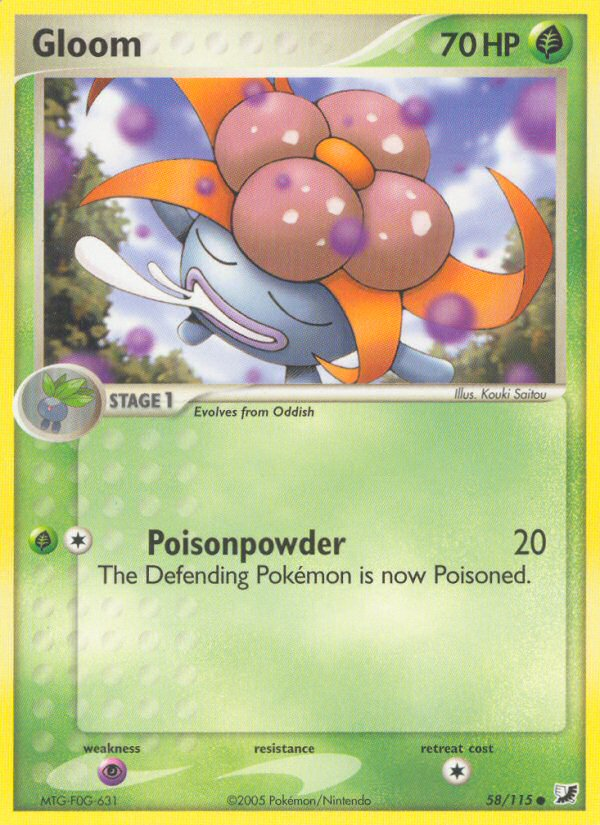 Gloom (58/115) [EX: Unseen Forces] Pokémon