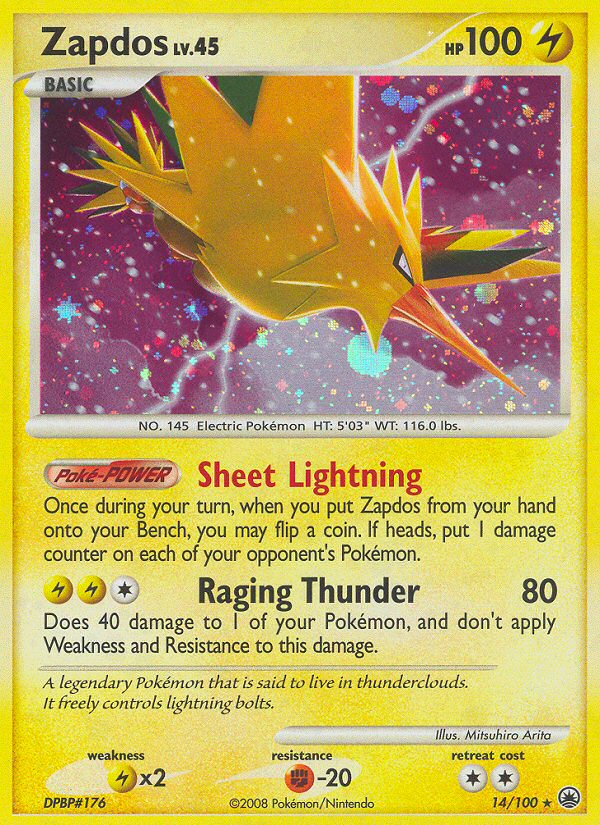 Zapdos (14/100) [Diamond & Pearl: Majestic Dawn] Pokémon