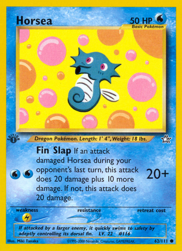 Horsea (62/111) [Neo Genesis 1st Edition] Pokémon