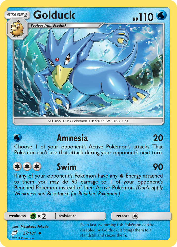 Golduck (27/181) [Sun & Moon: Team Up] Pokémon