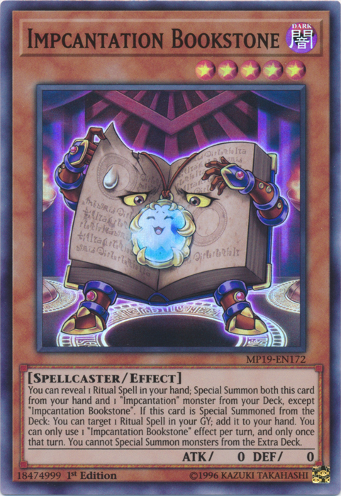 Impcantation Bookstone [MP19-EN172] Super Rare Yu-Gi-Oh!