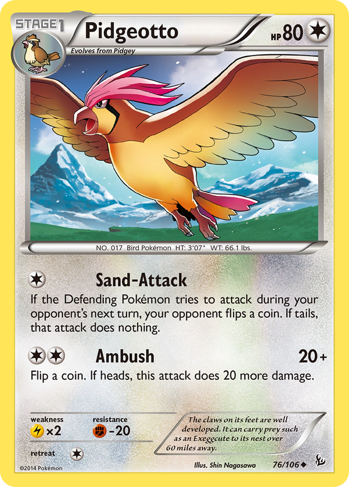 Pidgeotto (76/106) [XY: Flashfire] Pokémon