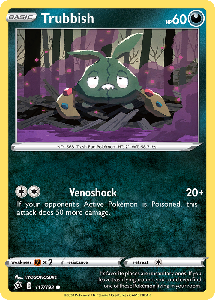 Trubbish (117/192) [Sword & Shield: Rebel Clash] Pokémon