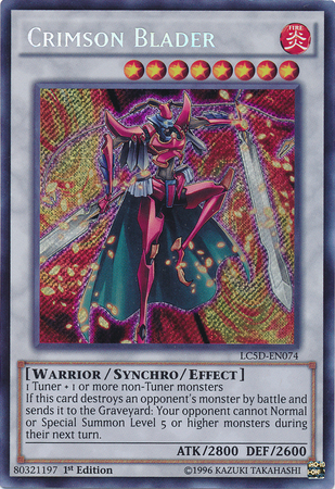 Crimson Blader [LC5D-EN074] Secret Rare Yu-Gi-Oh!