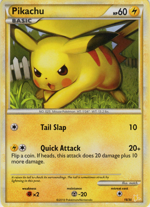 Pikachu (16/30) [HeartGold & SoulSilver: Trainer Kit - Raichu] Pokémon