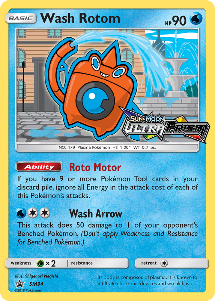 Wash Rotom (SM94) [Sun & Moon: Black Star Promos] Pokémon