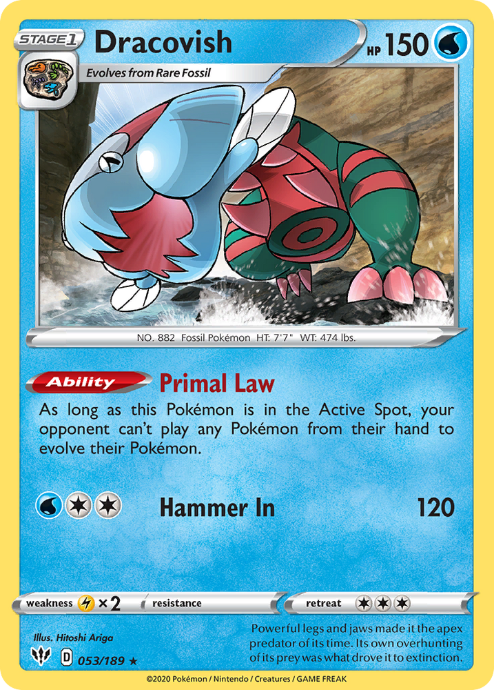 Dracovish (053/189) [Sword & Shield: Darkness Ablaze] Pokémon