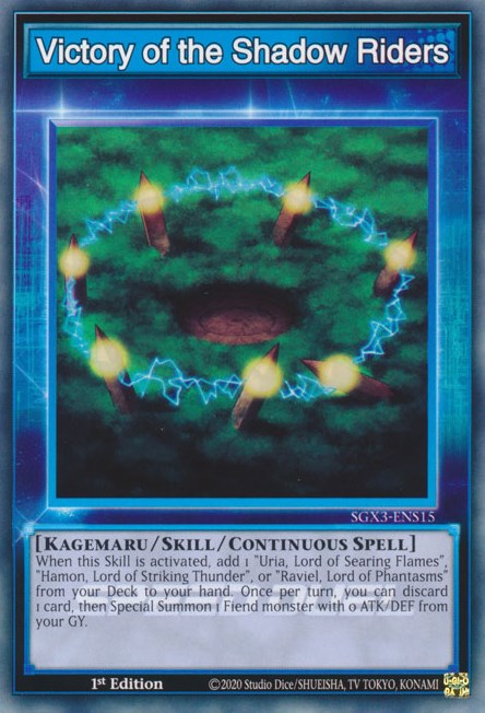 Victory of the Shadow Riders [SGX3-ENS15] Common Yu-Gi-Oh!
