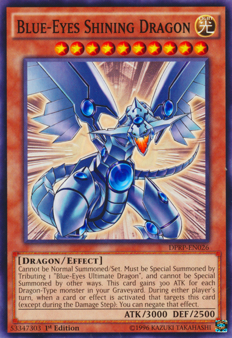 Blue-Eyes Shining Dragon [DPRP-EN026] Common Yu-Gi-Oh!