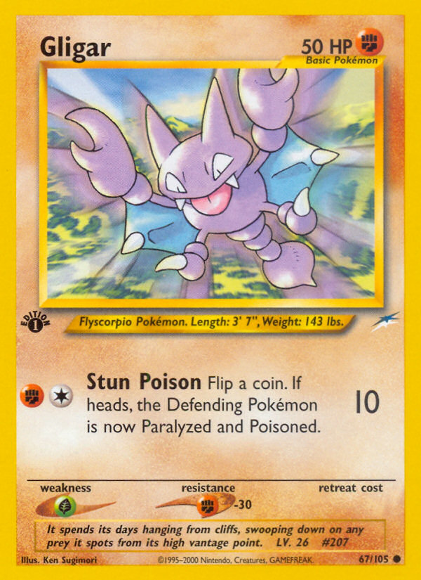 Gligar (67/105) [Neo Destiny 1st Edition] Pokémon