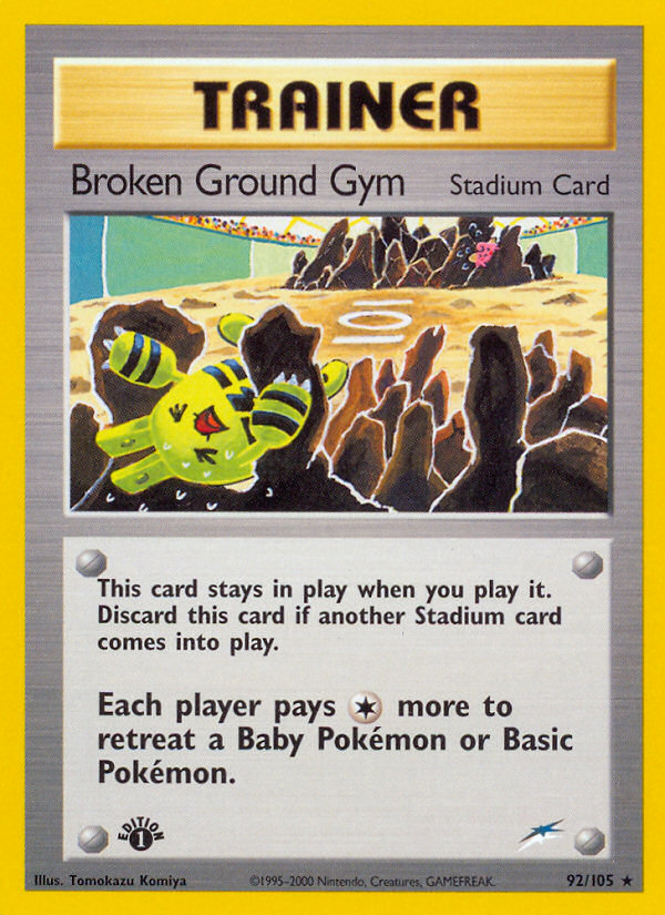 Broken Ground Gym (92/105) [Neo Destiny 1st Edition] Pokémon