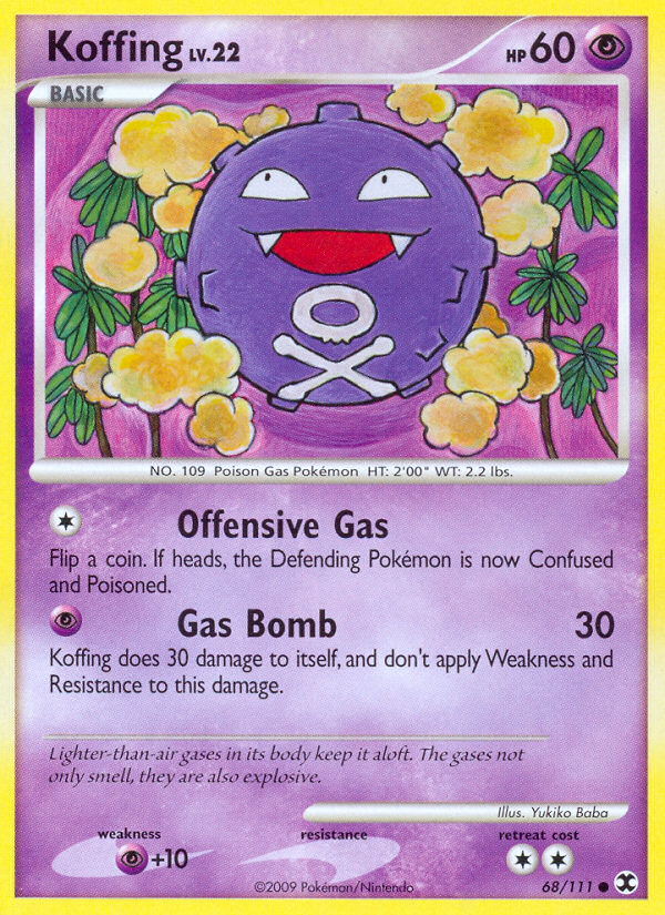 Koffing (68/111) [Platinum: Rising Rivals] Pokémon