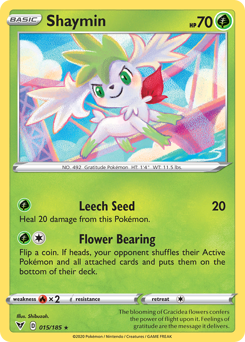 Shaymin (015/185) [Sword & Shield: Vivid Voltage] Pokémon