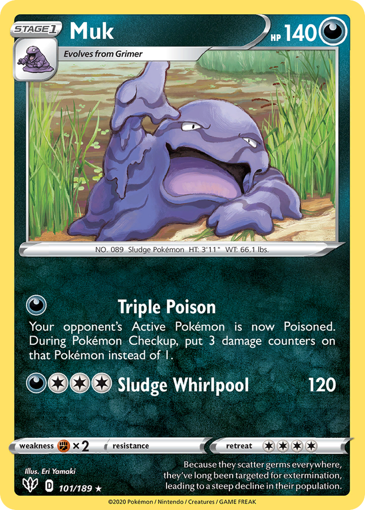 Muk (101/189) [Sword & Shield: Darkness Ablaze] Pokémon