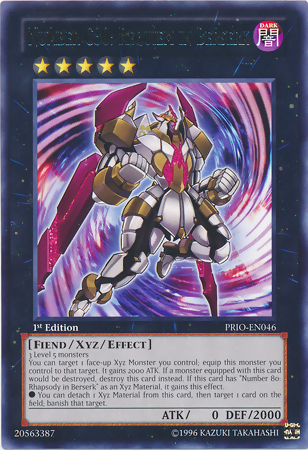 Number C80: Requiem in Berserk [PRIO-EN046] Rare Yu-Gi-Oh!