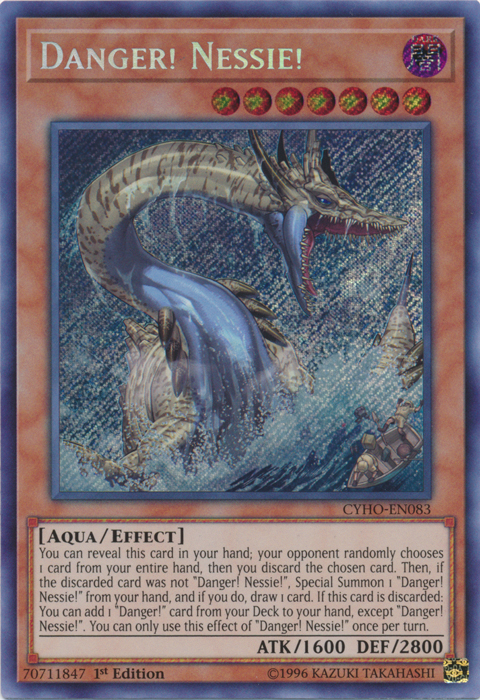 Danger! Nessie! [CYHO-EN083] Secret Rare Yu-Gi-Oh!