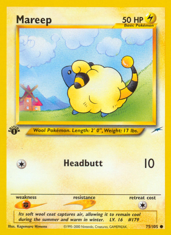 Mareep (75/105) [Neo Destiny 1st Edition] Pokémon