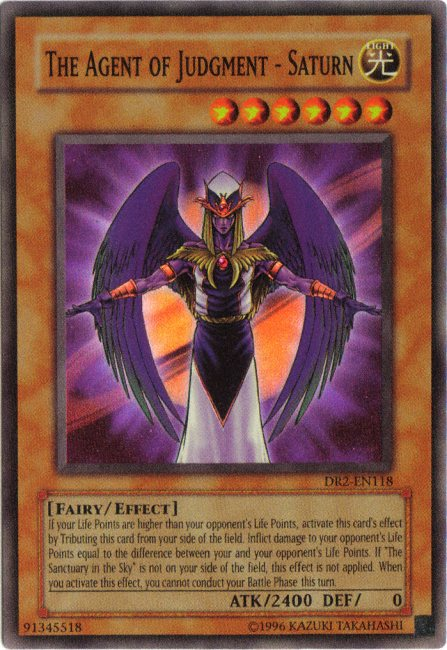 The Agent of Judgment - Saturn [DR2-EN118] Super Rare Yu-Gi-Oh!