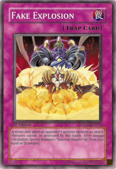 Fake Explosion [CRMS-EN071] Common Yu-Gi-Oh!
