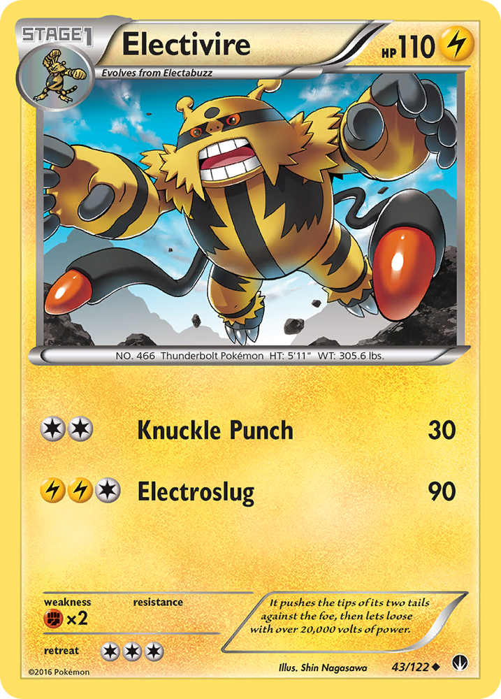 Electivire (43/122) [XY: BREAKpoint] Pokémon